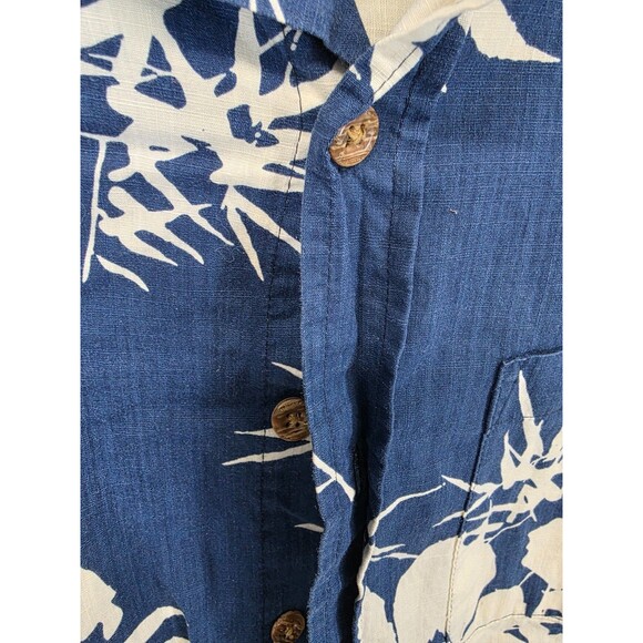 Mens O'Neill Button Up Blue Multi Floral Hawaiian Collar Shirt SZ M - Picture 6 of 10